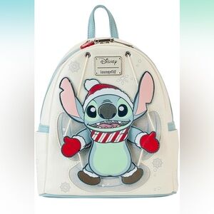 Disney: Lilo & Stitch - Stitch Holiday Snow Angel Glitter Mini Backpack